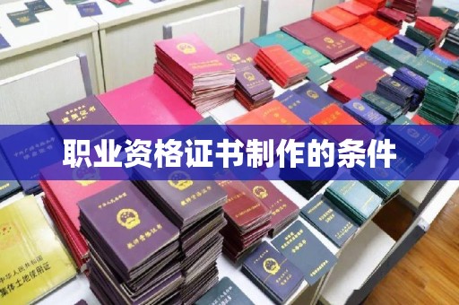 大石桥职业资格证书制作的条件