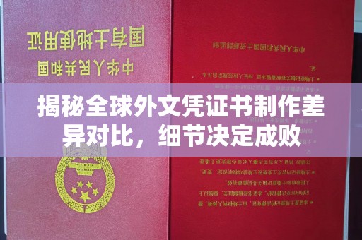 大石桥揭秘全球外文凭证书制作差异对比，细节决定成败