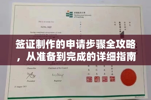 大石桥签证制作的申请步骤全攻略，从准备到完成的详细指南